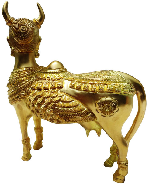 Brass Kamdhenu Cow Statue 1.89kg